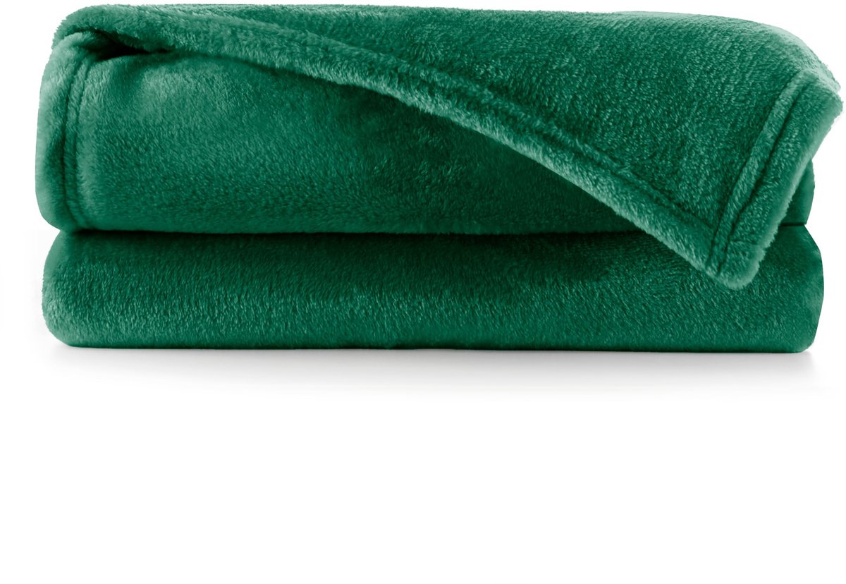 Mic Knuffeldeken 200 x 220 cm deken microvezel sprei fleece zacht pluizig knuffelig