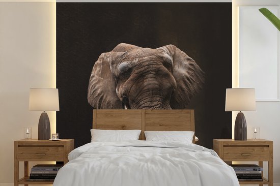 Fond d' écran - mur Portrait Papier peint photo - Elephant - Art - Largeur 260 cm x Hauteur 260 cm