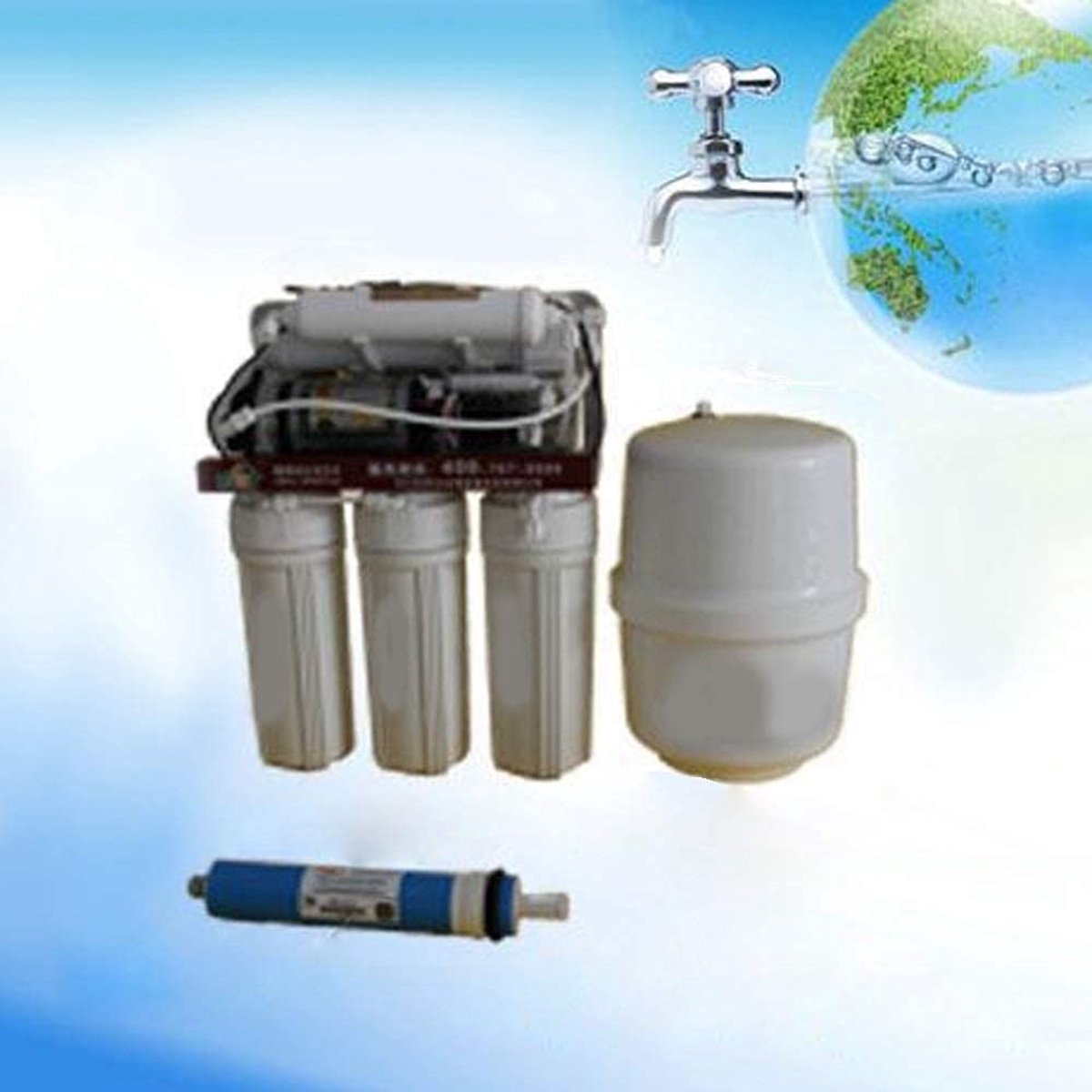 Dailygoods- Filterelement krachtige 100 GPD - Omgekeerde Osmose Membraan - Universeel Compatibel - Waterontziltingsbehandeling - Voor Thuis/Ziekenhuis - Hoogwaardige Prestaties