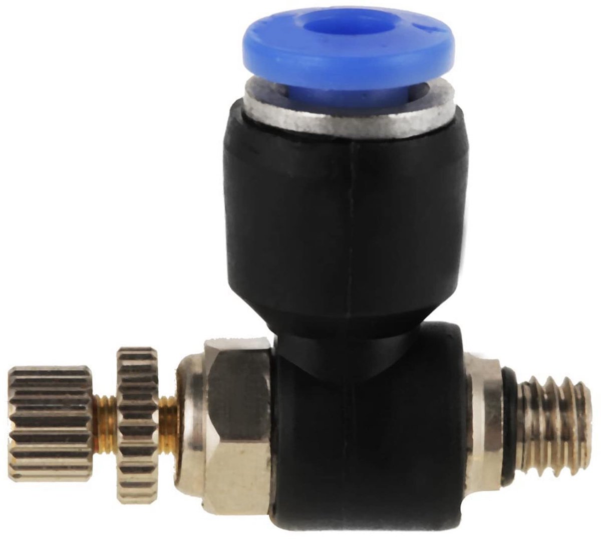 Dailygoods- Luchtsnelheidsregelklep Hoge Drukbestendig - Snelle Connector - Eenvoudige Installatie - 360° Rotatie - Lekbestendige Afdichting - Probleemvrij Onderhoud - Pneumatische Connector