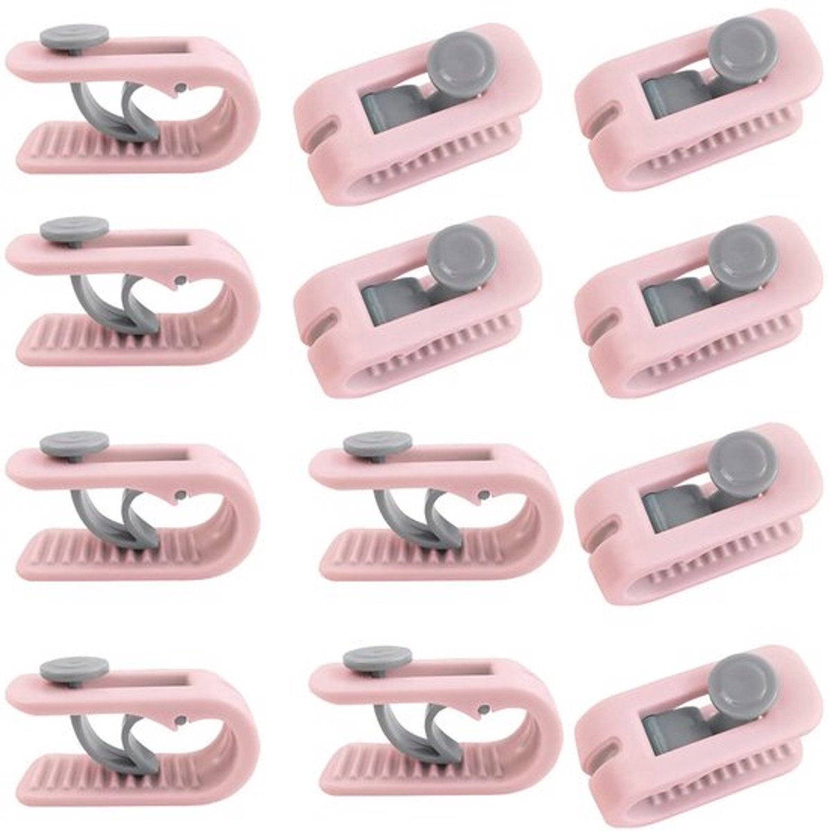 Dailygoody - Dekbedovertrek Clips - Anti-Beweging - Veiligheid - Roze
