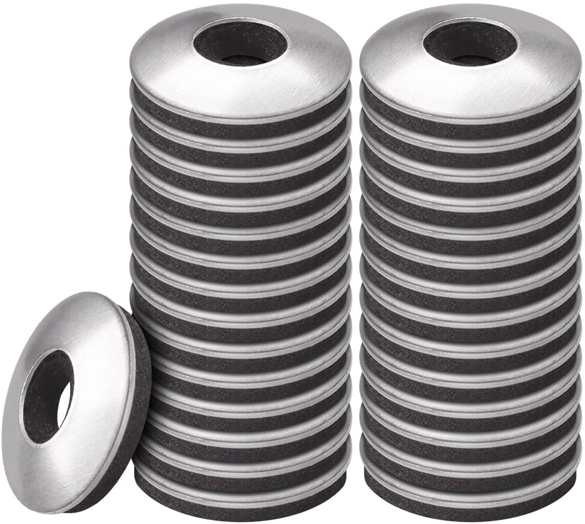 Sealingringen met neopreen coating van roestvrij staal, EPDM afdichting, M4.2 x 12 mm, verpakking van 50 voor schroeven en bevestigingsmaterialen