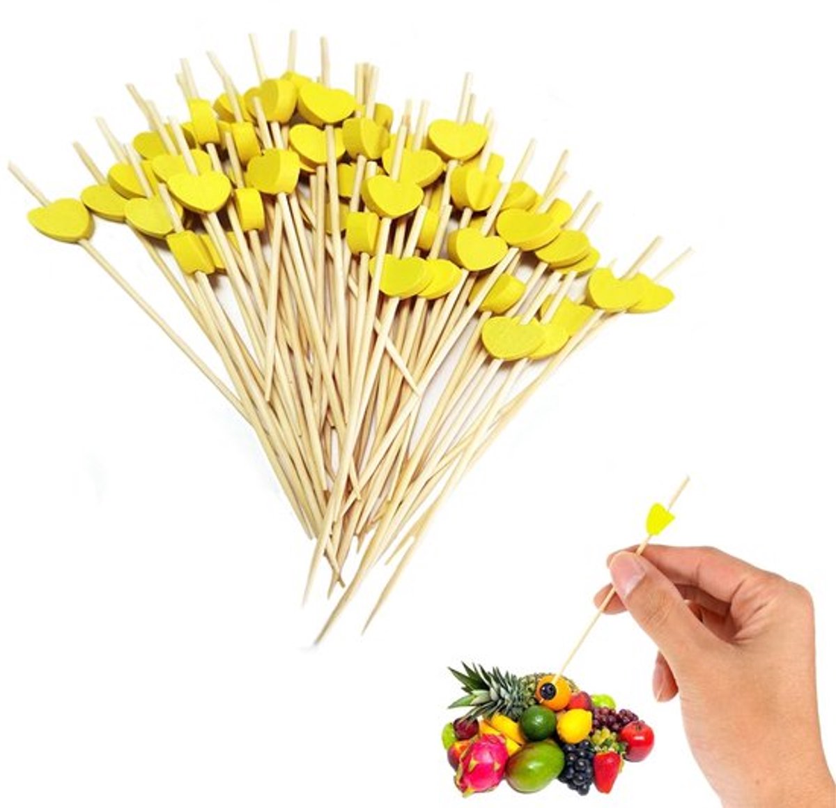 Allecto - Cocktailsticks - Houten Tandenstokers - Feestartikelen