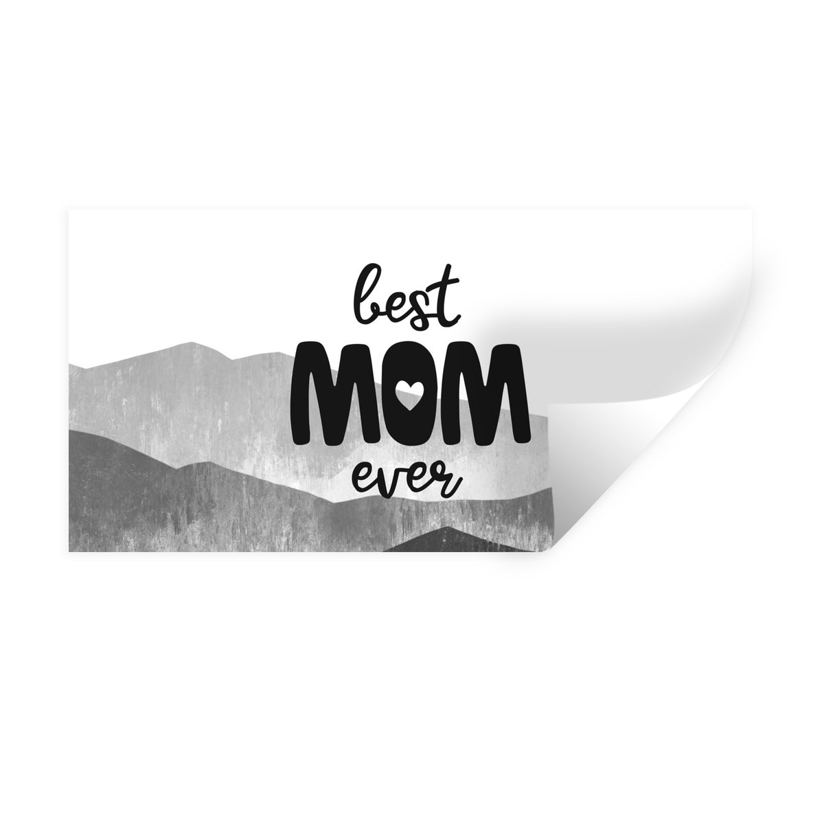 Muurstickers - Sticker Folie - Spreuken - Quotes Best Mom Ever - Moederdag - Mama cadeau -
