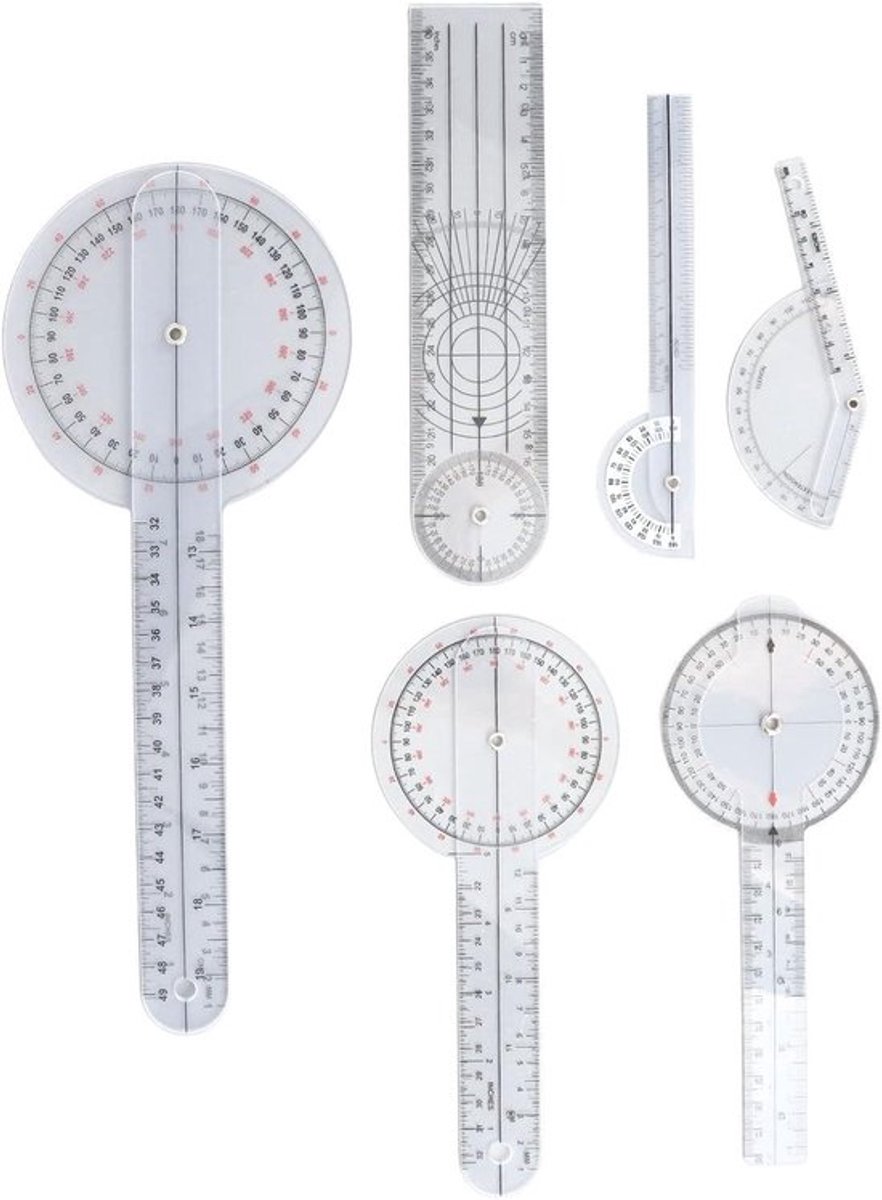 Vt products - Digitale Goniometer - 6-delige Medische Goniometerset