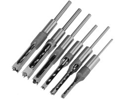 6-Delige Vierkante Boren Set, Mortise Beitel voor Houtbewerking, 6,35-16 mm Maten, Houtbewerkingsgereedschap
