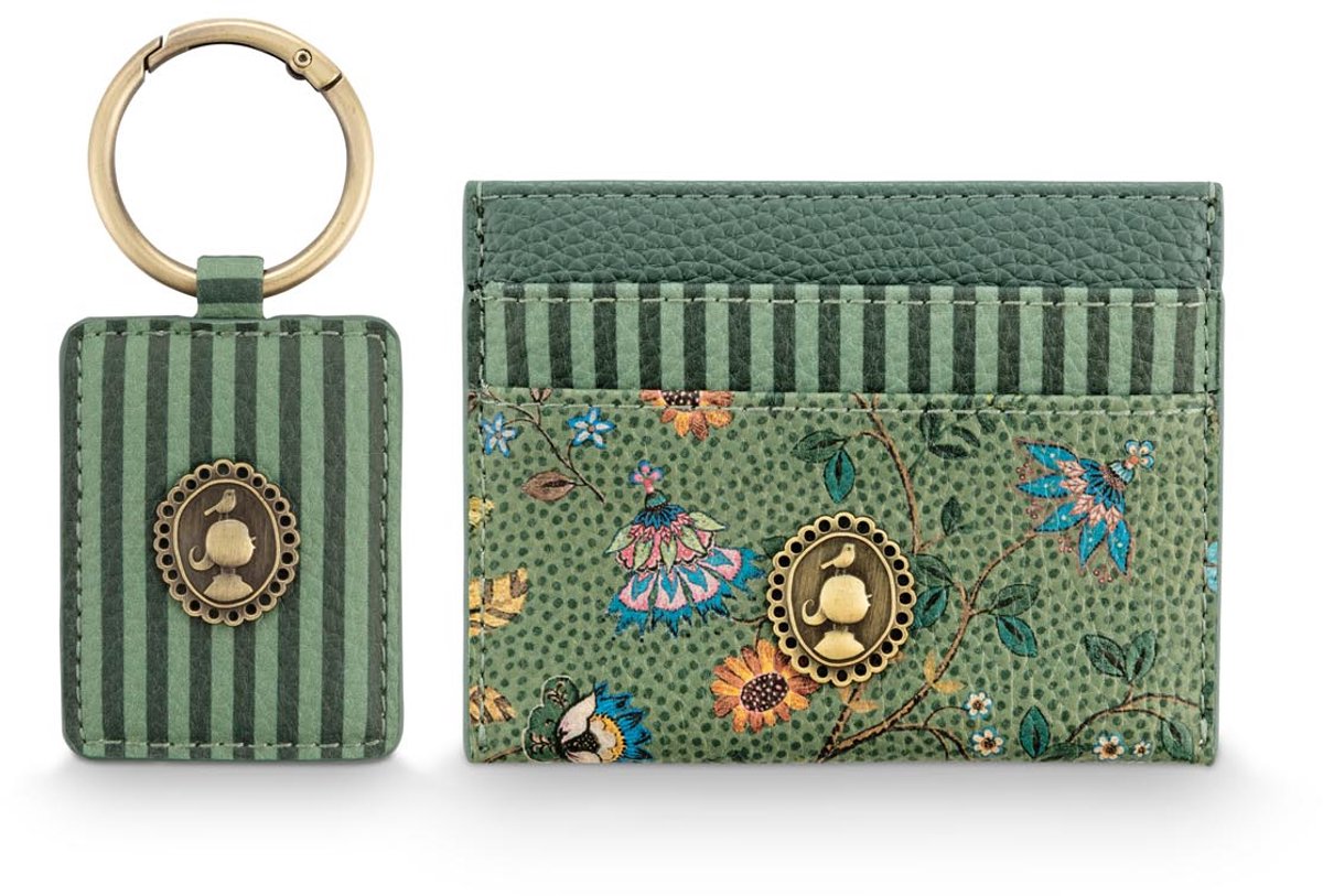 Pip Studio - Reisset - Flora Bangalore Mini - Groen - 10x7,5x4,5x10cm