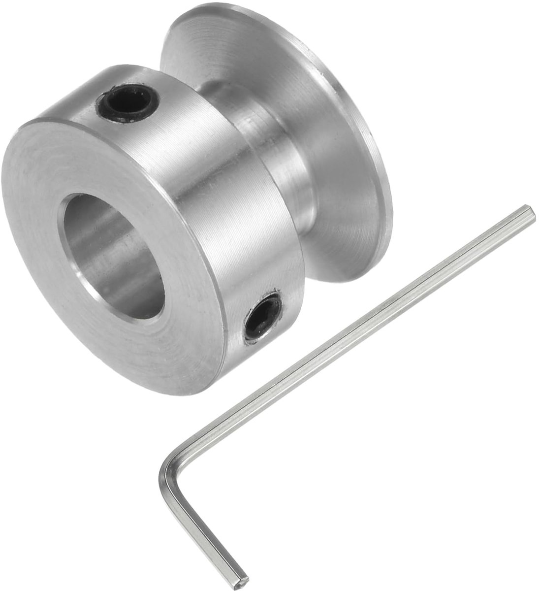 Katrol – [boring 8 mm x buitendiameter 20 mm] V-groef riemschijf van aluminiumlegering voor 6 mm ronde PU-riem voor verschillende configuraties overdracht