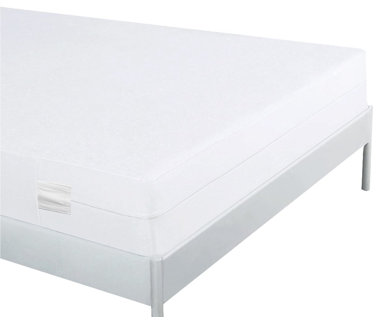 Waterdichte Matrasbeschermer -Matrashoes Basic Met Rits - Anti Allergie - 160x200 - Dikte 16cm