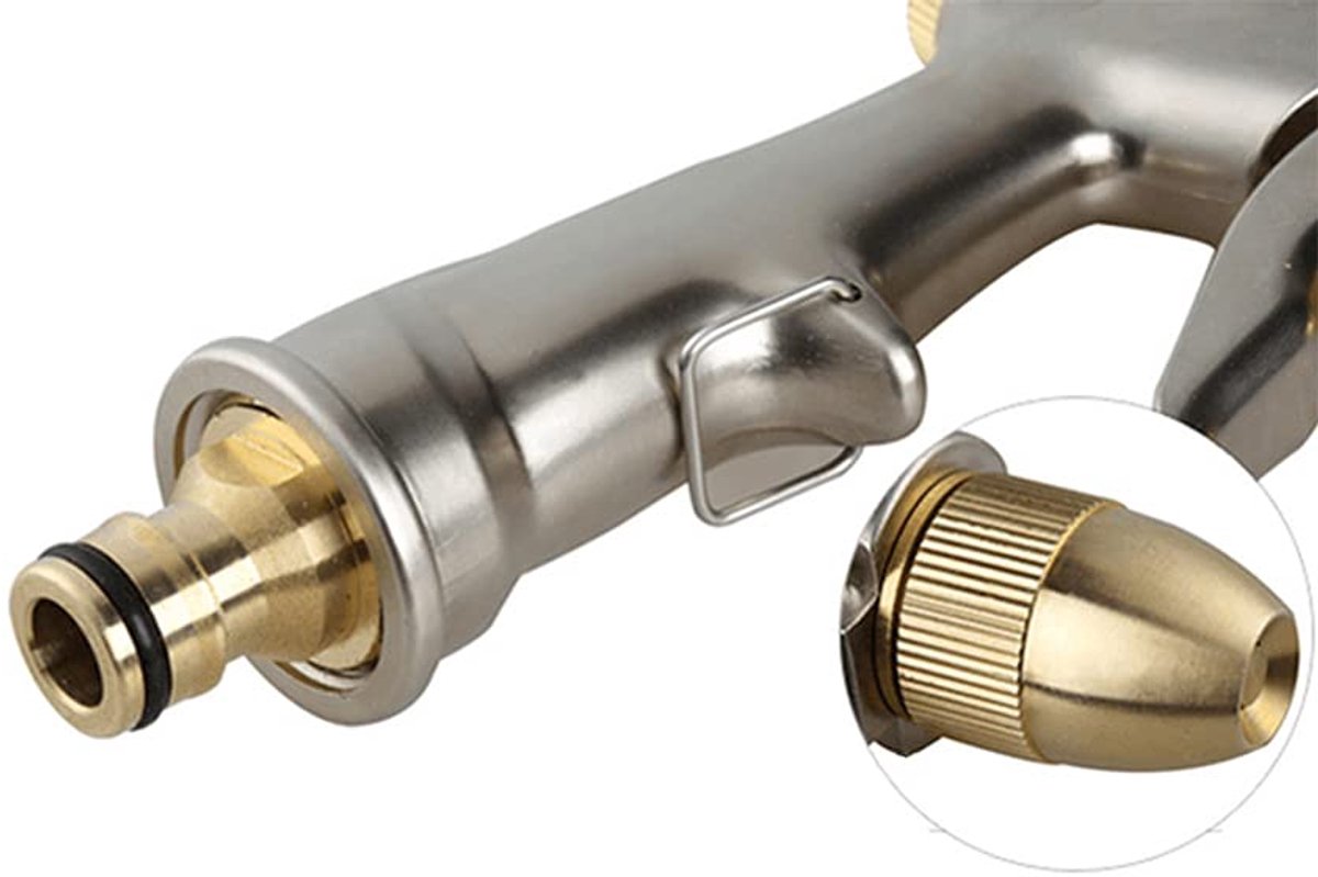 mondstuk waterslang sproeikop Heavy Duty metalen messing hogedrukstraal voor het besproeien van planten en gazon