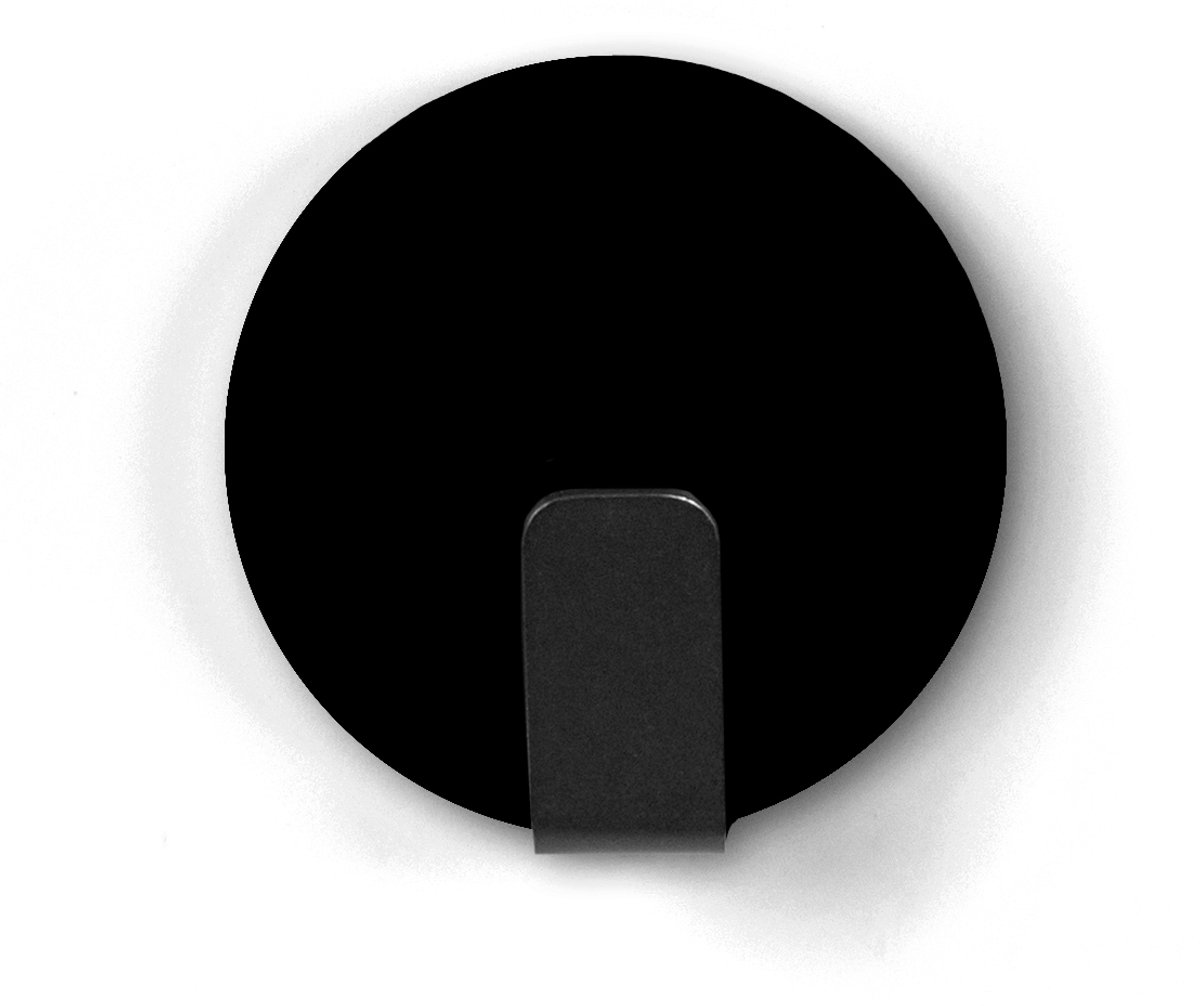 Magnetic Hook Solid - black - set of 4 pcs