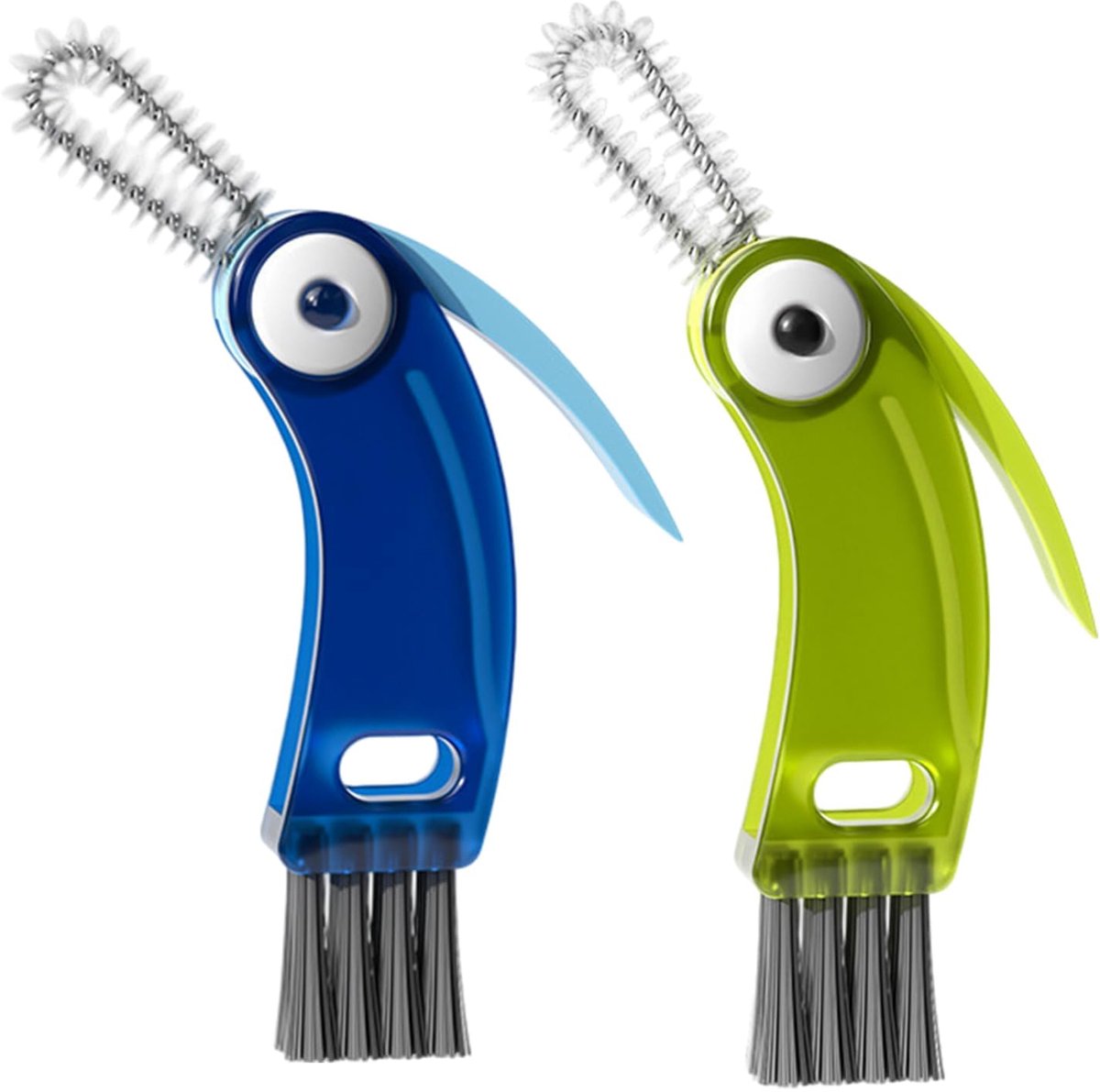 3-in-1 Reinigingsborstels, Voegborstel, Multifunctionele Reinigingsborstels voor Thuis, Badkamer, Keuken en Flessenreiniging, 2-delig Set