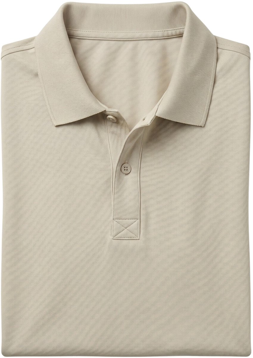 Heren Poloshirts Korte Mouw - Polo Shirt Heren - GB150-23 - Beige - Maat S
