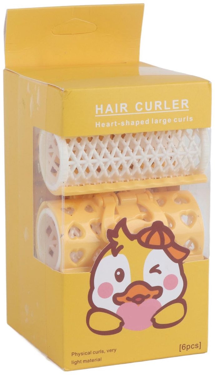 Dailygoods- Haarrollers 6 Stuks - Draagbaar - Geen Beschadiging - Eenvoudig Modelleren - ABS/Nylon - Perfect voor Beginners - Krulspelden