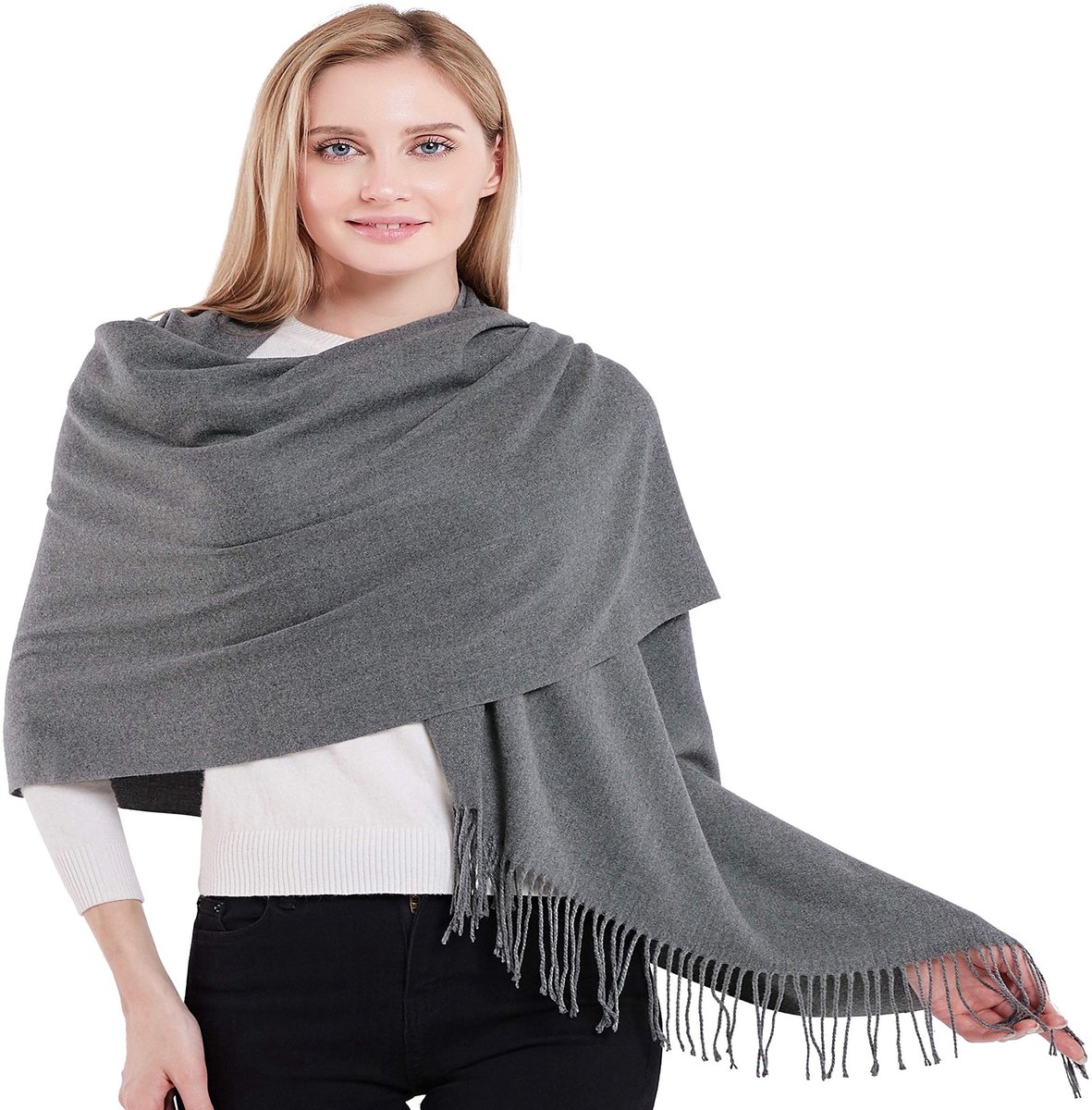 Apparel Thick Cotton Blend Shawl dames Pashminasjaal (1-Pack)