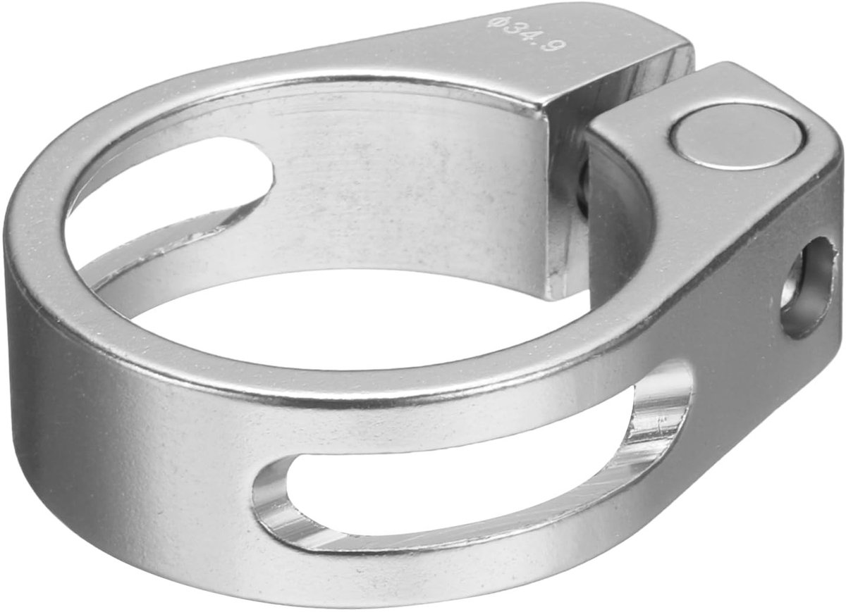 Dailygoods- Fietszadelsteunklem 34,9 mm - Aluminiumlegering - Lichtgewicht - Duurzaam - Eenvoudige installatie - Slijtvast en praktisch - Zadelpenklem