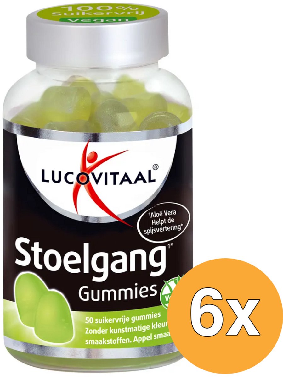6x Lucovitaal Stoelgang (50 gummies)