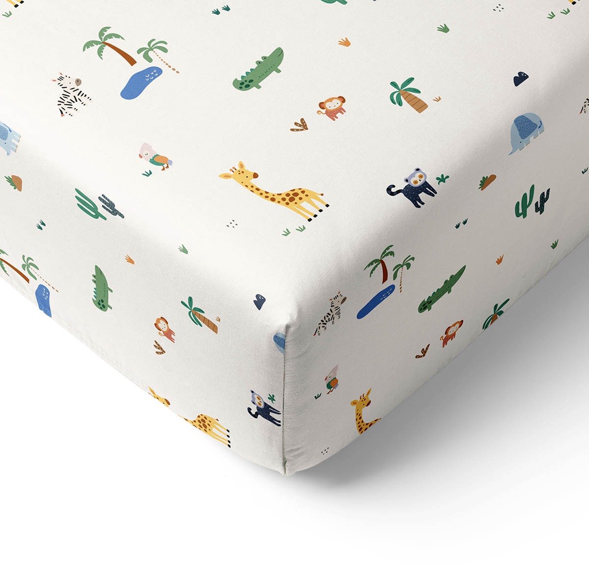 Petite Amélie Hoeslaken 70x140 cm - 100% biologisch katoenen - Safari