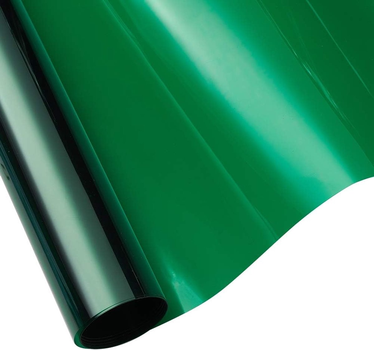 Famanu Isolerende raamfolie groen, 50 x 300 cm, zelfklevend, UV-bescherming en hittebescherming, ideaal voor ramen en glazen deuren