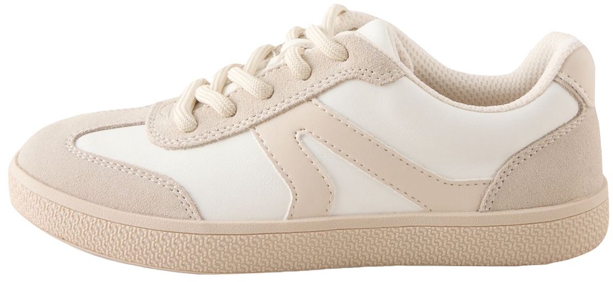 Next - Meisjes - Retrosneakers met brede pasvorm (G) - Crème