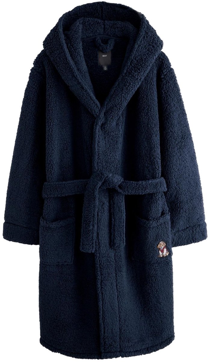 Next - Heren - Badjas met borgvoering - Blauw
