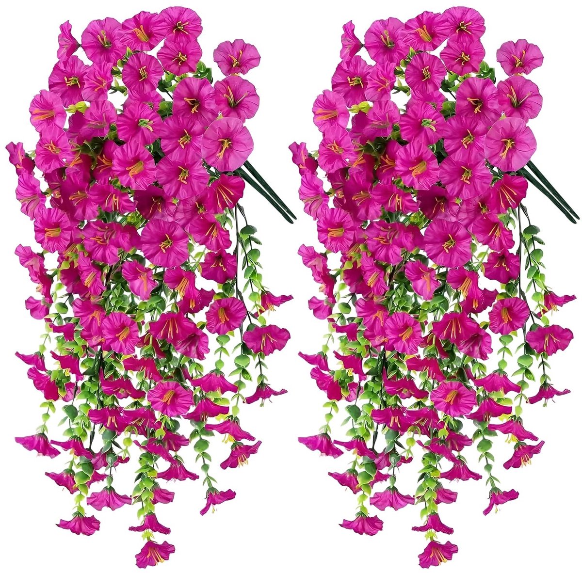 Dailygoods - chenyu 4 stuks nepbloemen hangers voor buiten petunia bloemen nepplant hangen