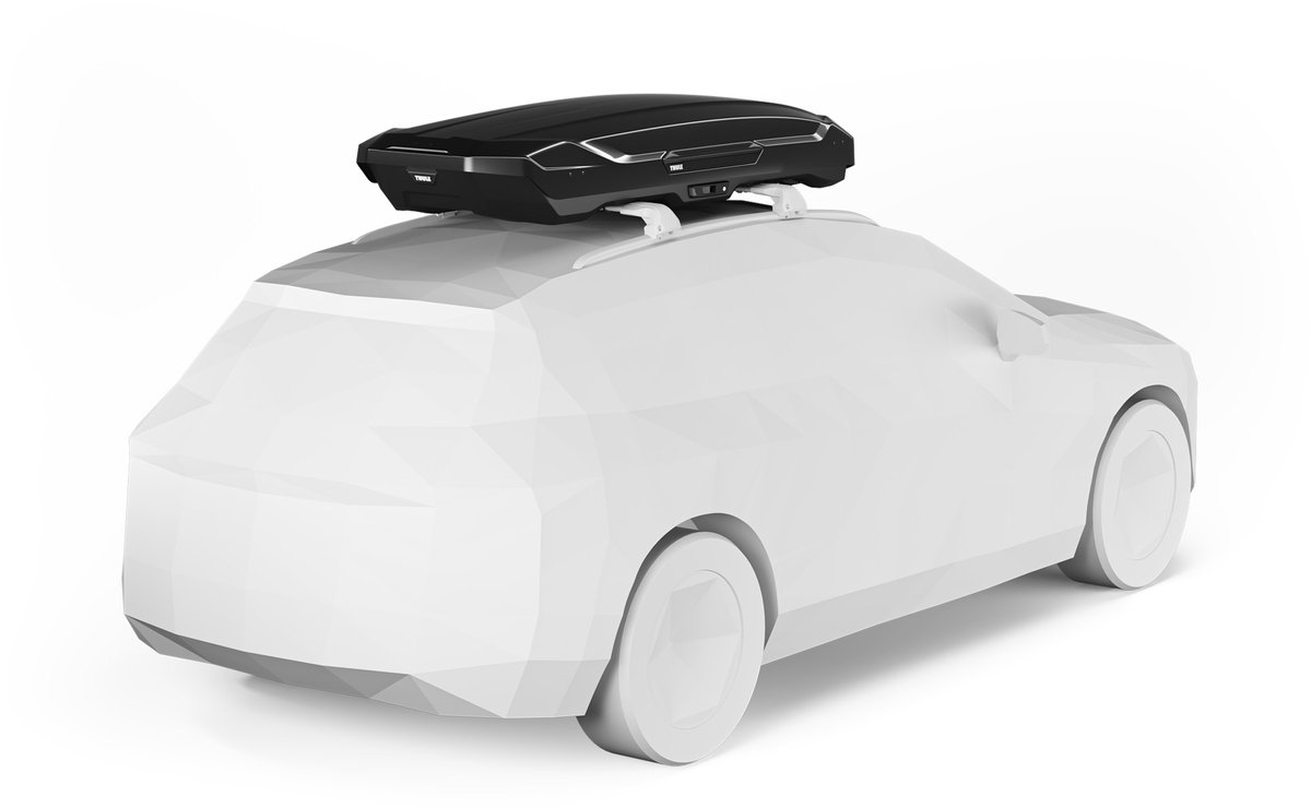 Thule Motion 3 XL LOW Titan Glossy - Dakkoffer - 2 zijden te openen - 75kg laadvermogen – 400 L inhoud – foto 4