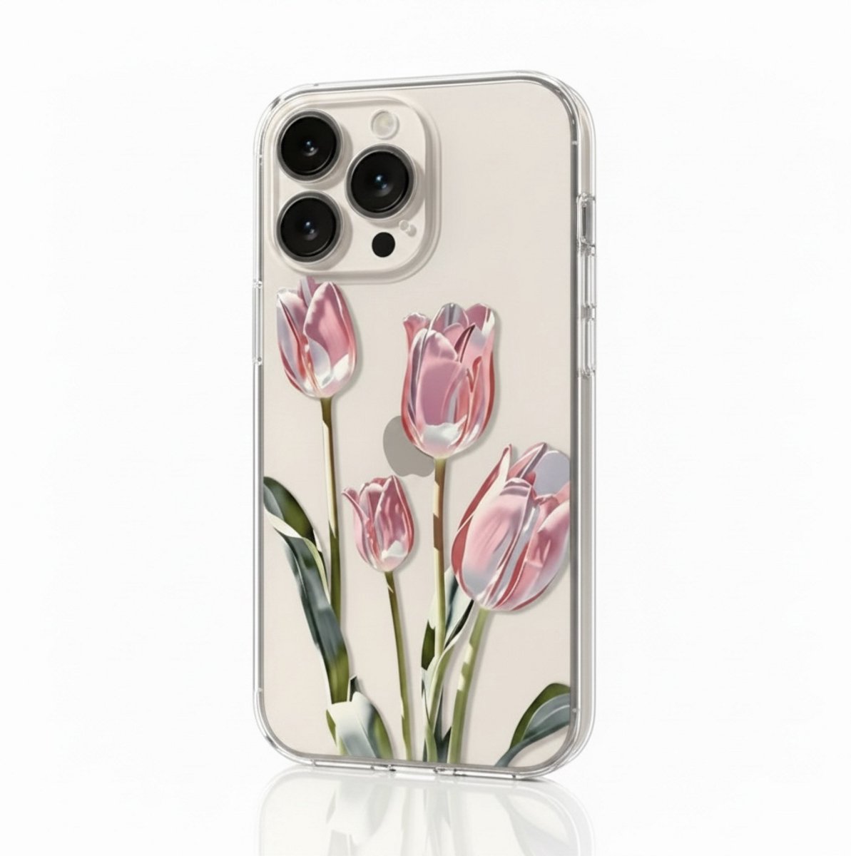 Telefoonhoesje - IPhone 13 - met tulpen / bloemen / gebloemd