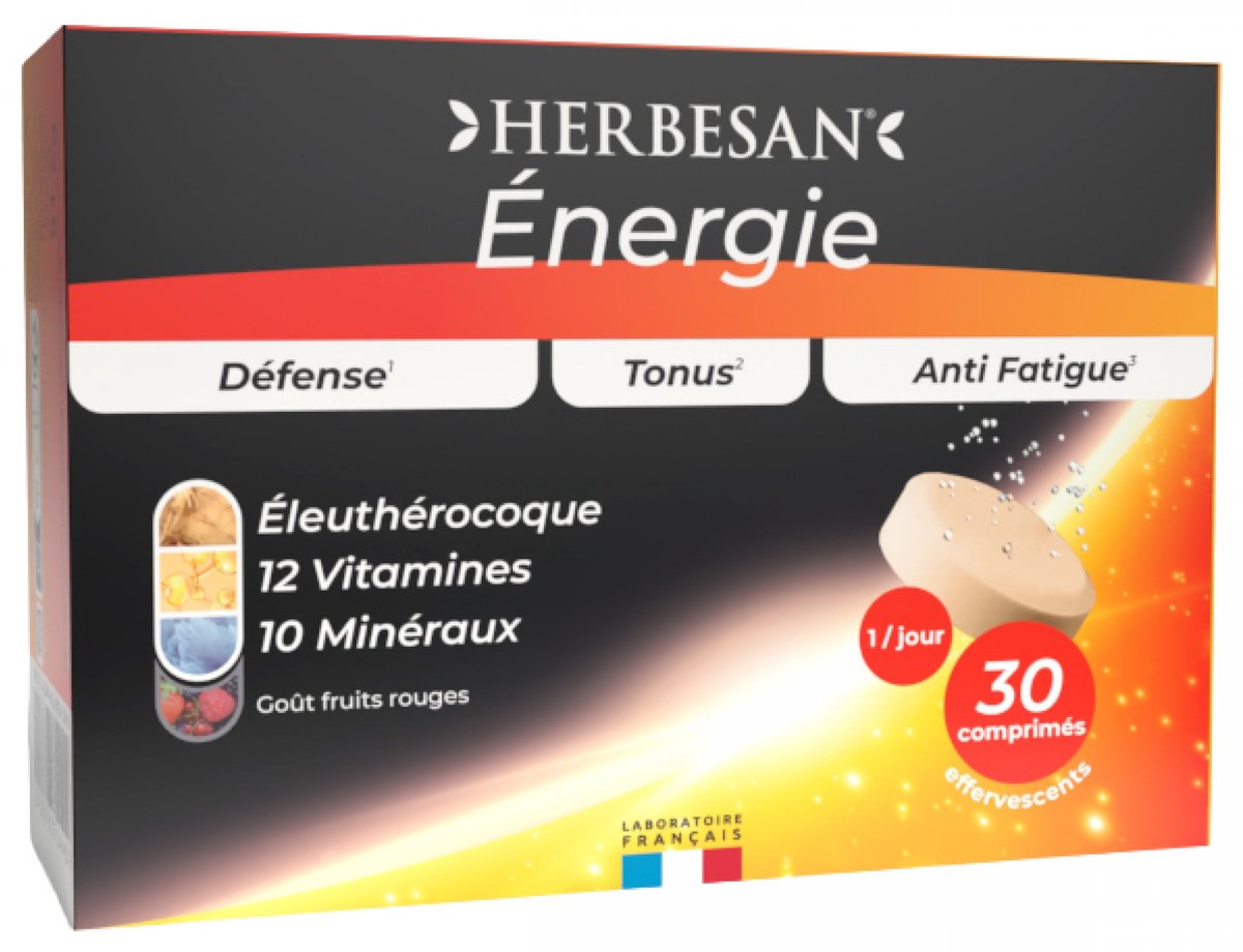Herbesan Énergie 30 Bruistabletten