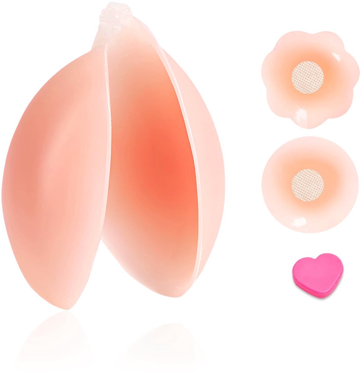 Dailygoods - Zelfklevende Beha met Push-Up - Strapless en Onzichtbare Cups voor Feestjurken