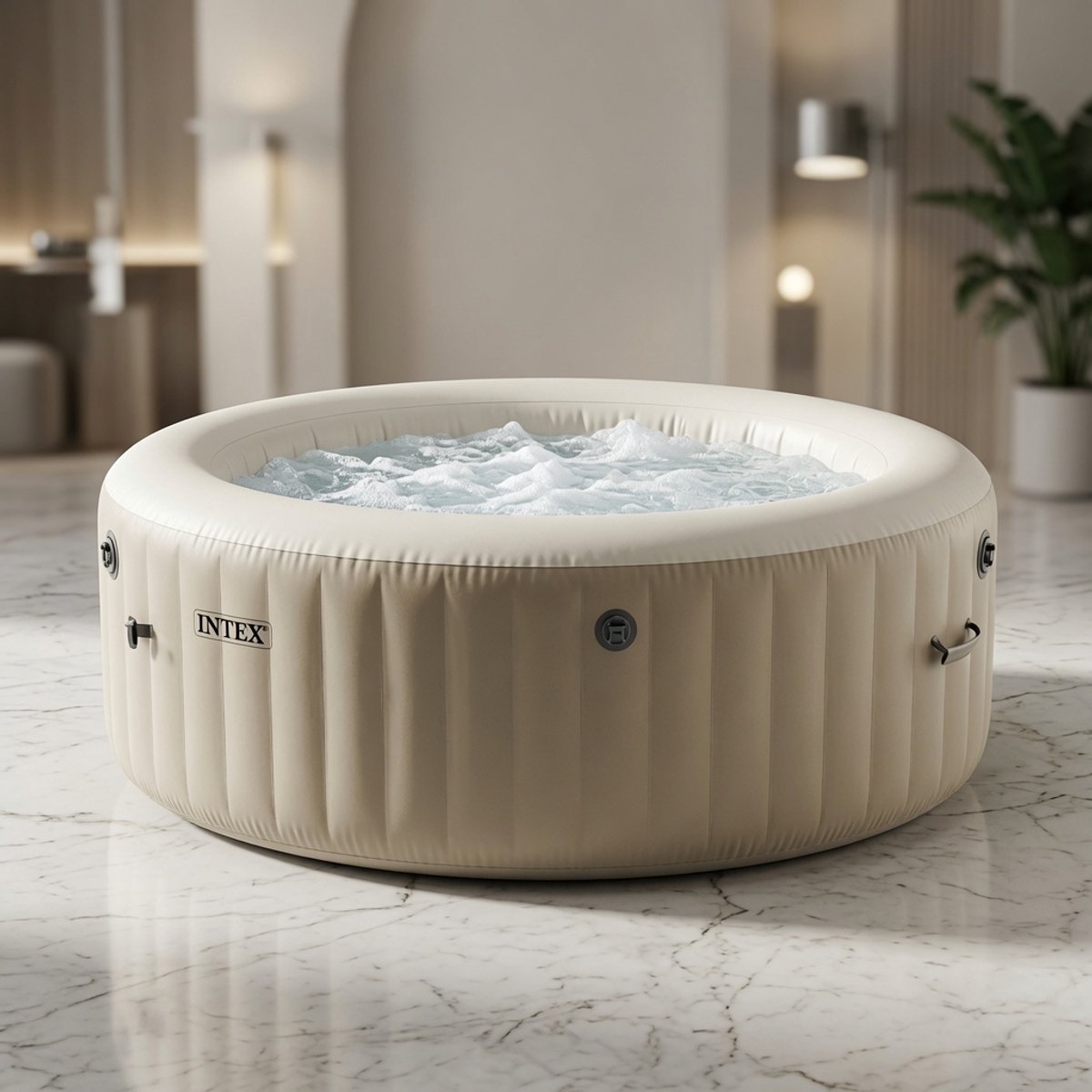 Oasis Opblaasbare Jacuzzi 6 Persoons – Extra Grote Whirlpool Ø216cm met 140 Massagejets – Medahomestore