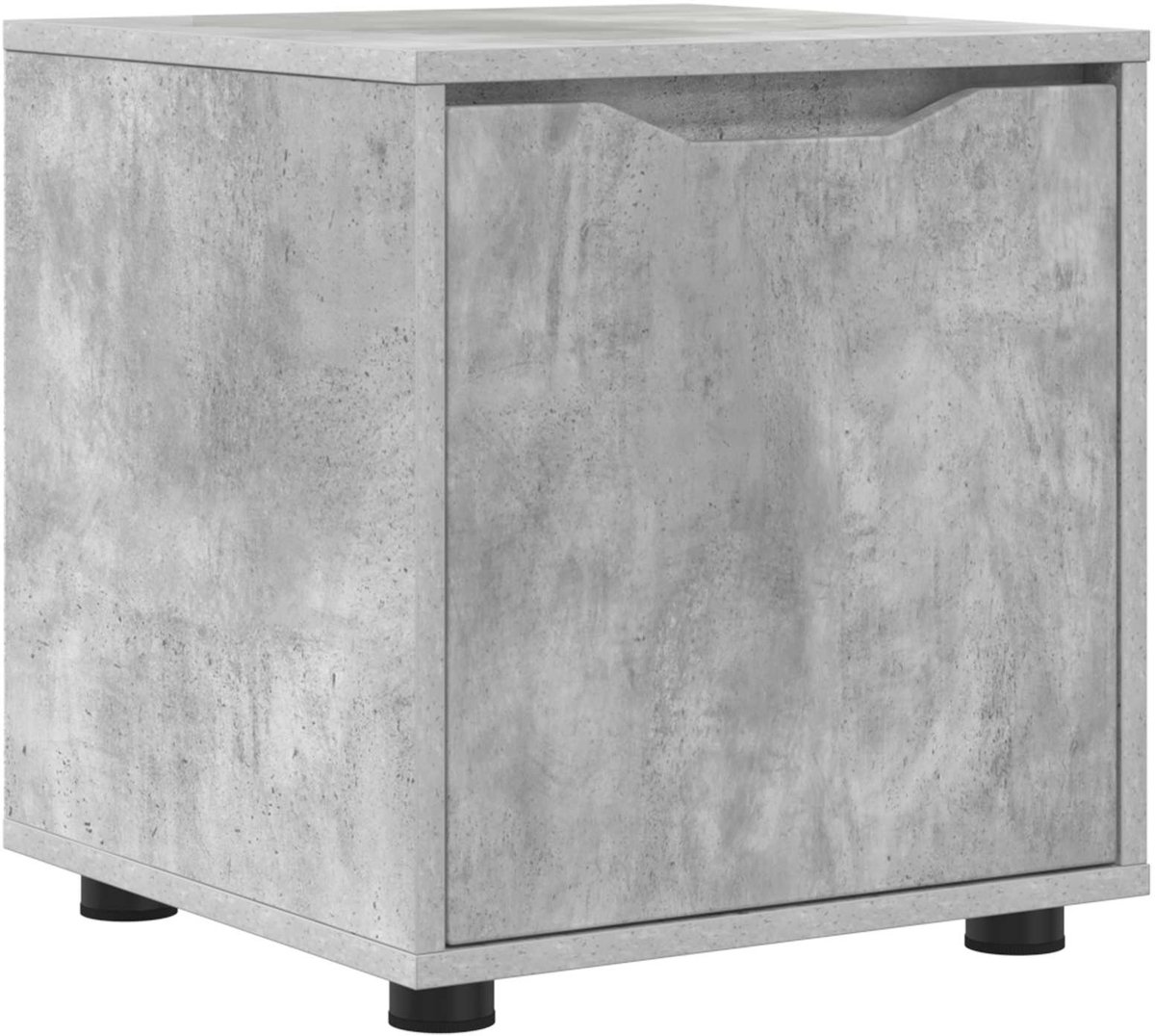 vidaXL - Badkamerkast - Beton - Grijs - 40,5 - x - 40 - x - 44 - cm - Bewerkt - hout