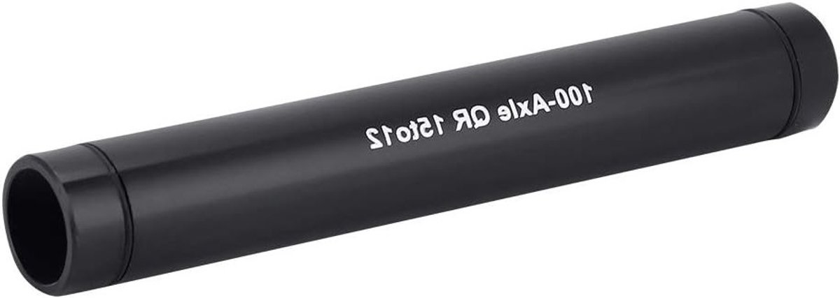 Adapter voor Thru Shaft, 15mm naar 12mm Aluminium Legering, Stevige Fietsaccessoire in Zwart en Zilver voor Verbeterde Prestaties