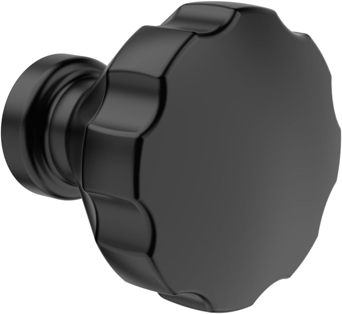Set van 10 Moderne Matte Zwarte Zink Legering Kastknoppen, 25mm x 13mm, Voor Keuken, Slaapkamer en Badkamer Decoratie