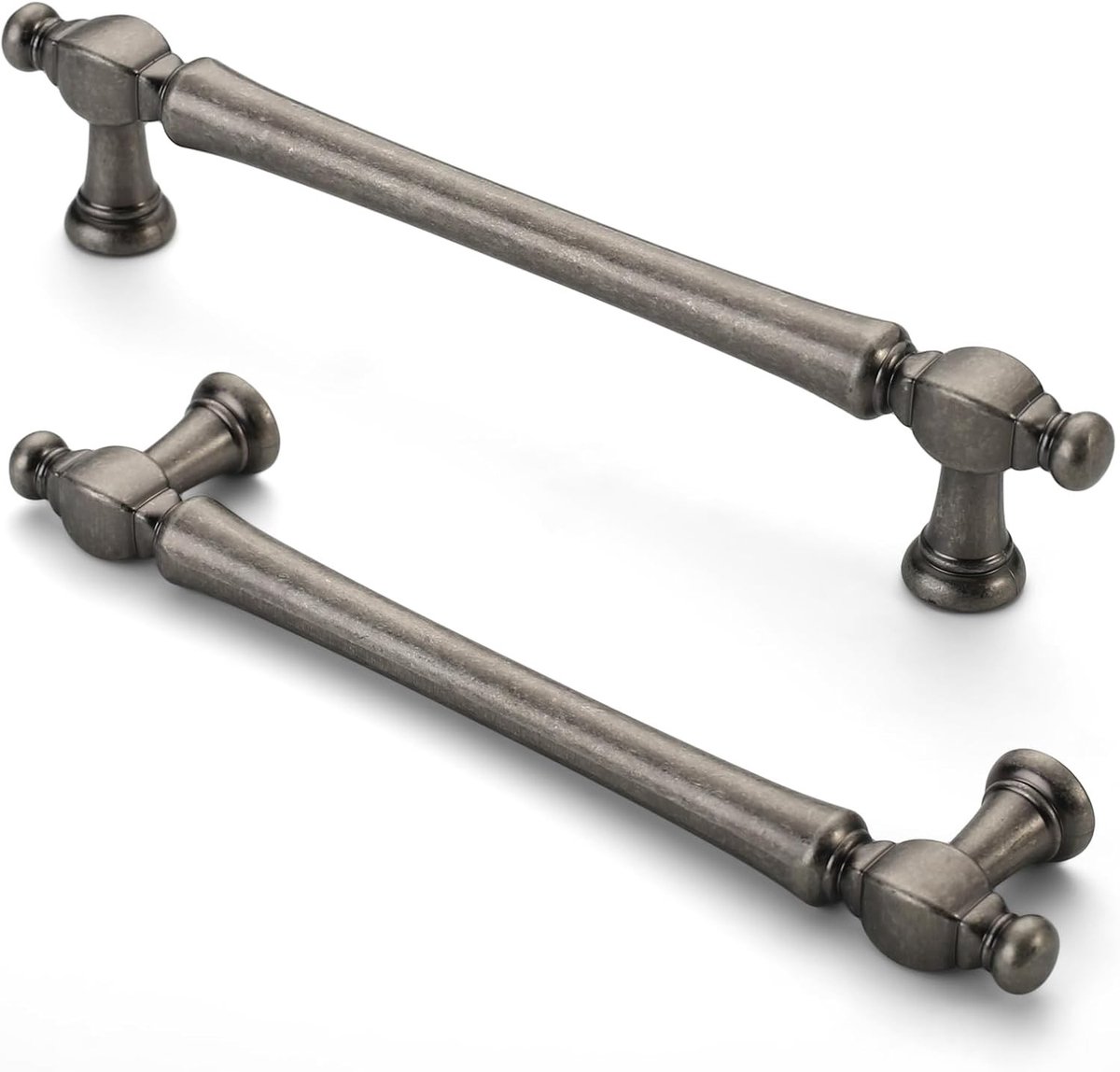 10 Stuks Klassieke Elegante Antieke Nikkel Kastgrepen, 128mm Gatafstand, Geschikt voor Keukenkasten, Lades en Deuren