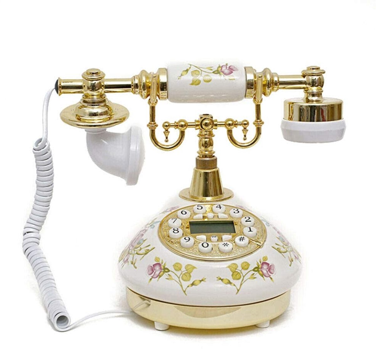 Omgoods - Vintage Telefoon met Keramische Behuizing en Klassiek Ontwerp