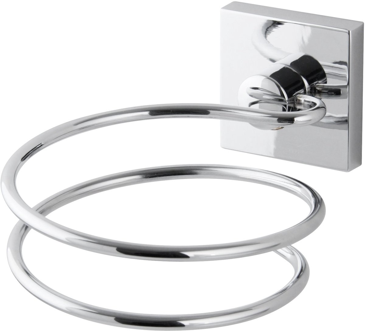 Omgoods - Chroom Gecoate Haardrogerhouder voor Wandmontage