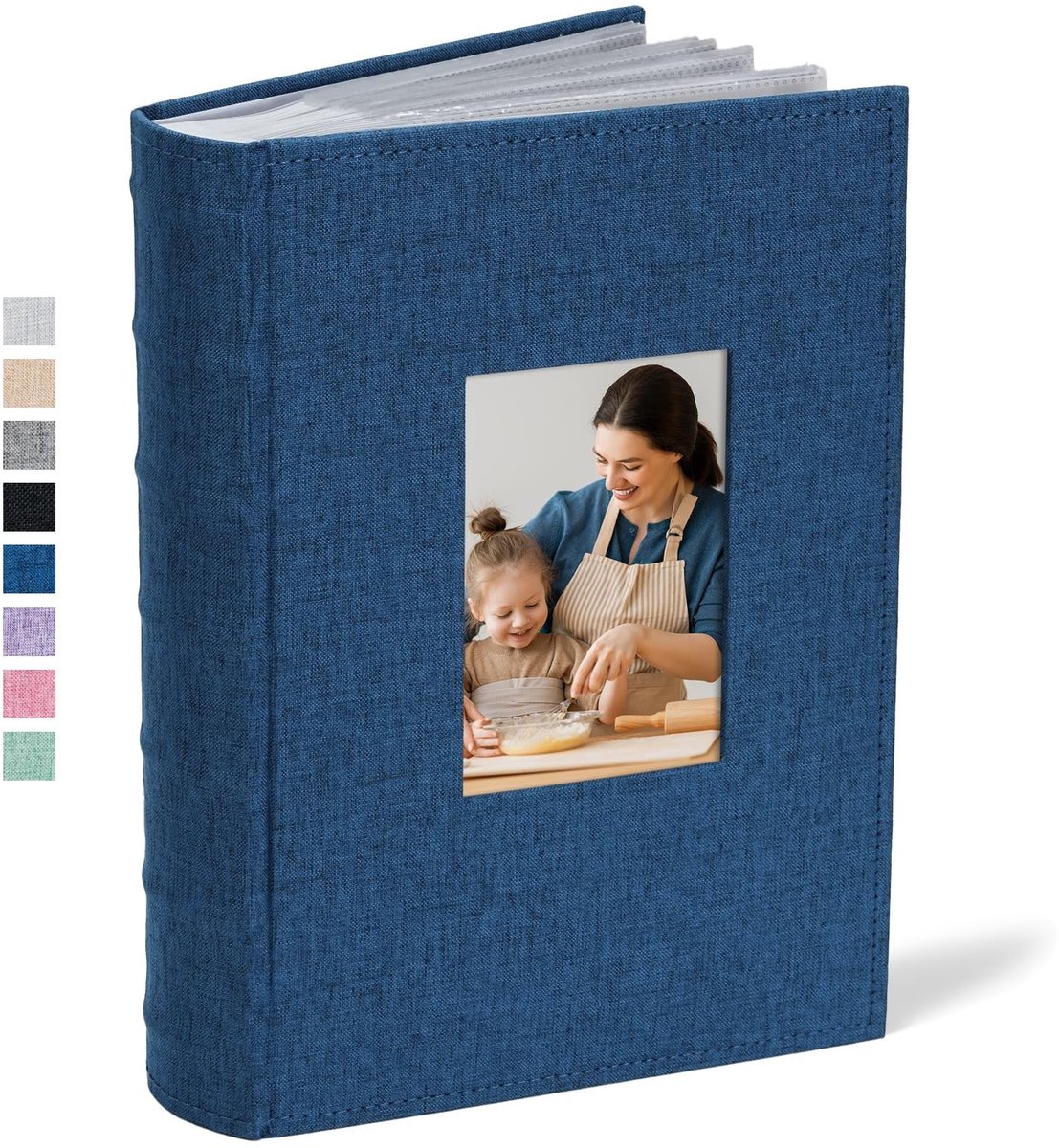 Omgoods - Fotoalbum 10x15 met 300 Pockets en Linnen Kaft