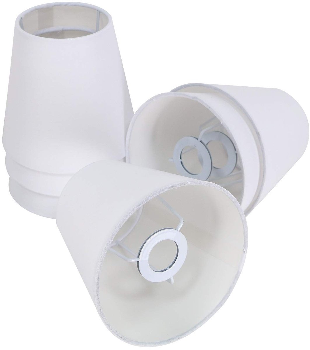 Omgoods - 14cm E14 Witte Lampenkap voor Wand- en Tafellampen