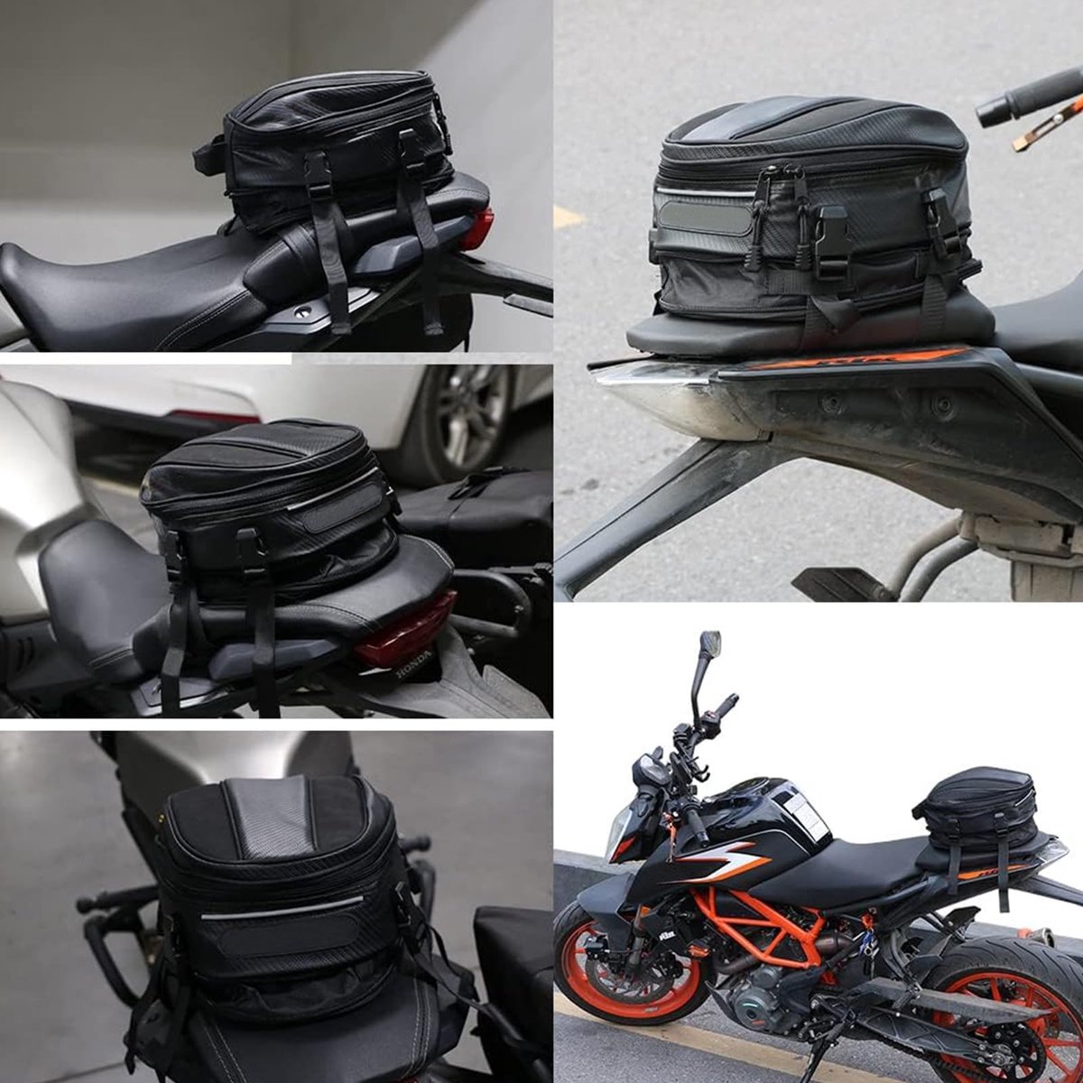Omgoods- Achtertas Waterdicht - Bagagetas - Zadeltas - Multifunctionele Tas - Sportrugzak - 15 Liter Inhoud - Motorbagage