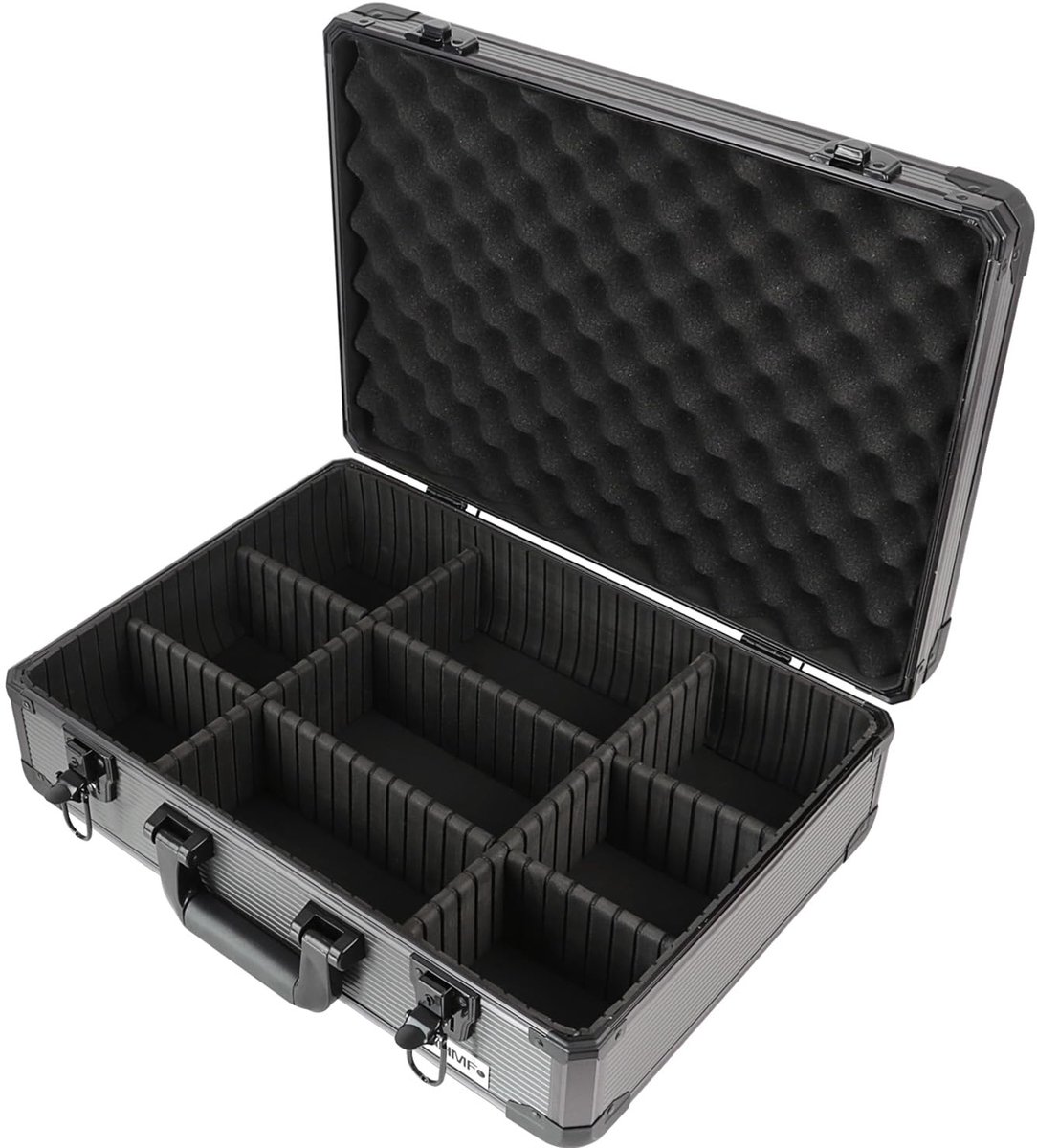 Omgoods - Aluminium Transportkoffer - Opbergdoos met Flexibele Indeling voor Camera's en Gereedschap