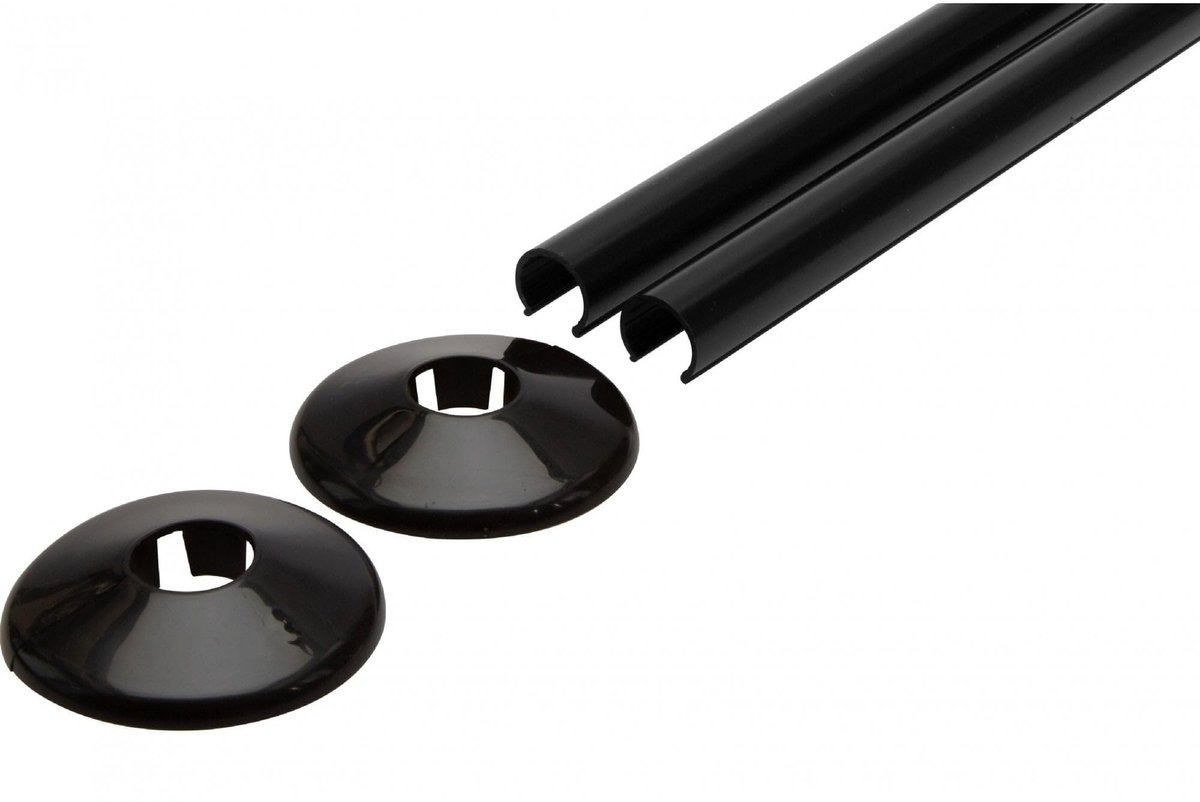 Omgoods - Talon Snappit Radiator Buishoes Kit 15mm Zwart 2x500mm