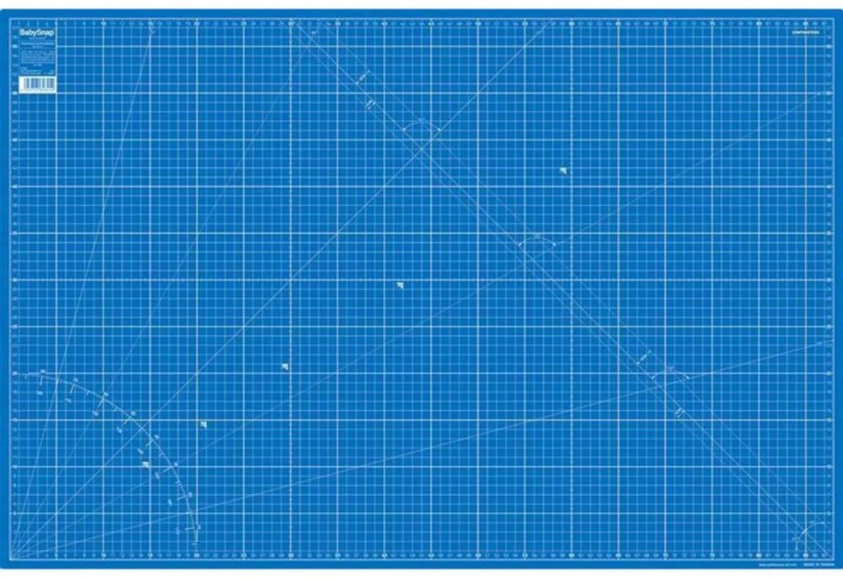 BabySnap Patchwork Snijmat 90 x 60 cm Blauw