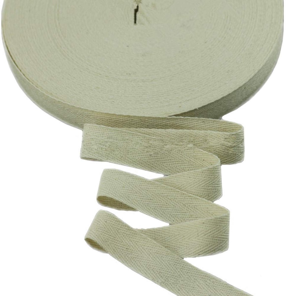 Omgoods - 45m Katoenen Herringbone Biasband voor Cadeauverpakking en Craft