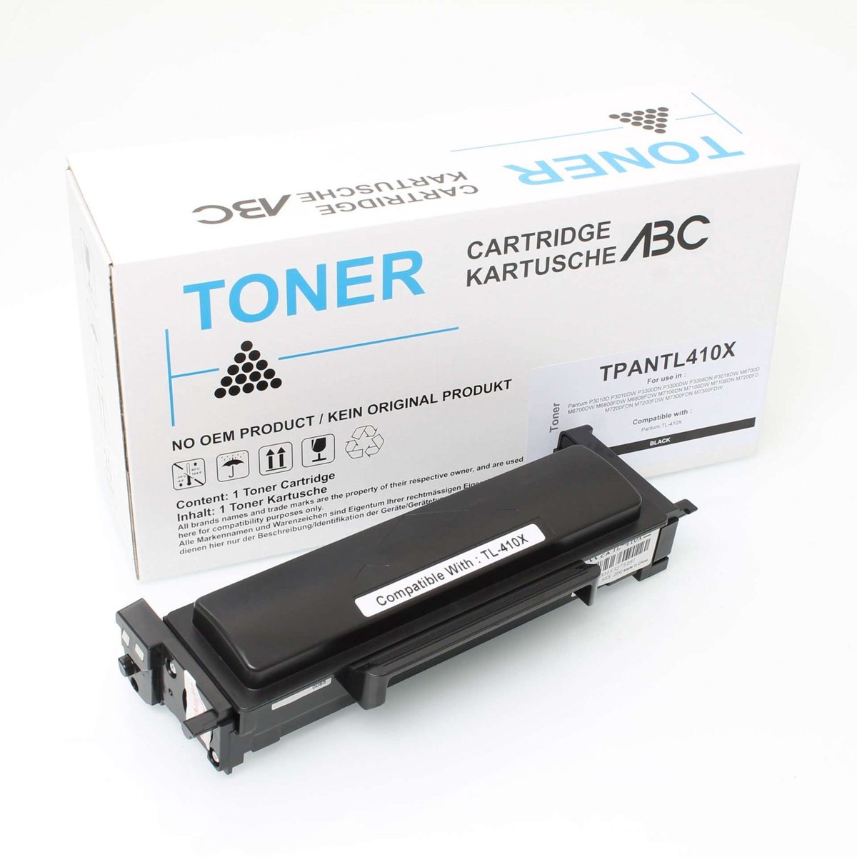 Panasonic TPANTL410X - Toner Zwart - 6.000 pagina's - Huismerk Compatible - Geschikt voor Pantum M 6700d Pantum M 6700dw Pantum M 6800fdw Pantum M 6808fdw Pantum M 7100dn Pantum M 7100dw Pantum M 7108dn Pantum M 7200fd Pantum M 7200fdn