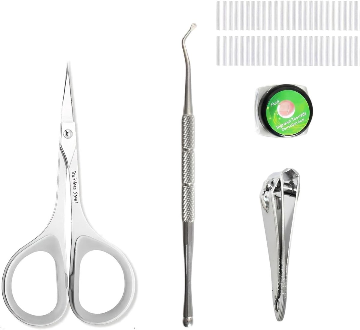 Correctieset ingegroeide nagels - 50 stuks correctiestrips - transparant en verstelbaar - directe verlichting - ShopVlot