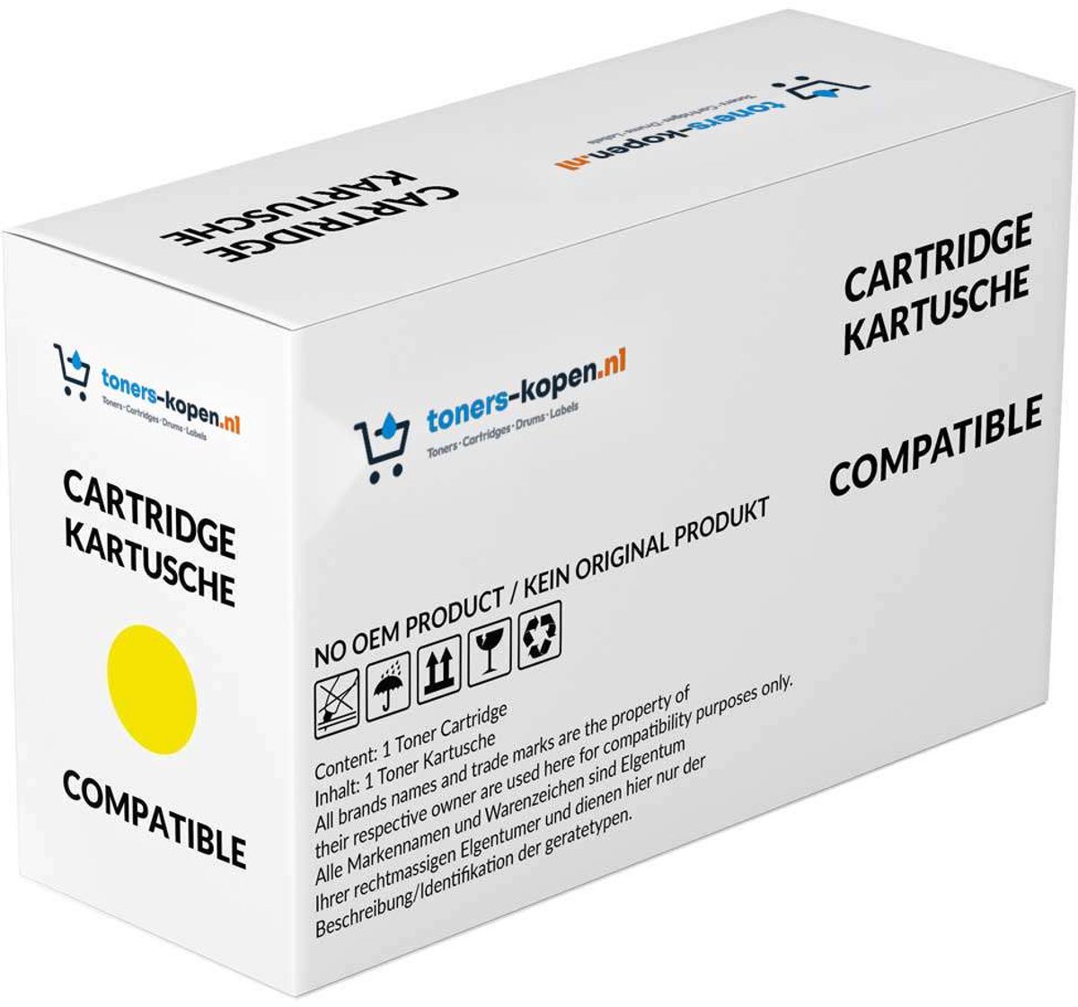 Canon GI-53 - Navulinkt Geel - Huismerk Compatible - Geschikt voor Canon Pixma G 550 Canon Pixma G 650 Canon Pixma G550 - ICCYGI53 alternatief - Canon inktcartridge