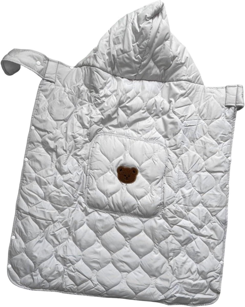 Draagzakhoes Baby - Babyhoes Kinderwagen - Bescherming Baby - Wind en Zonwerend - 80x85 cm - Beige