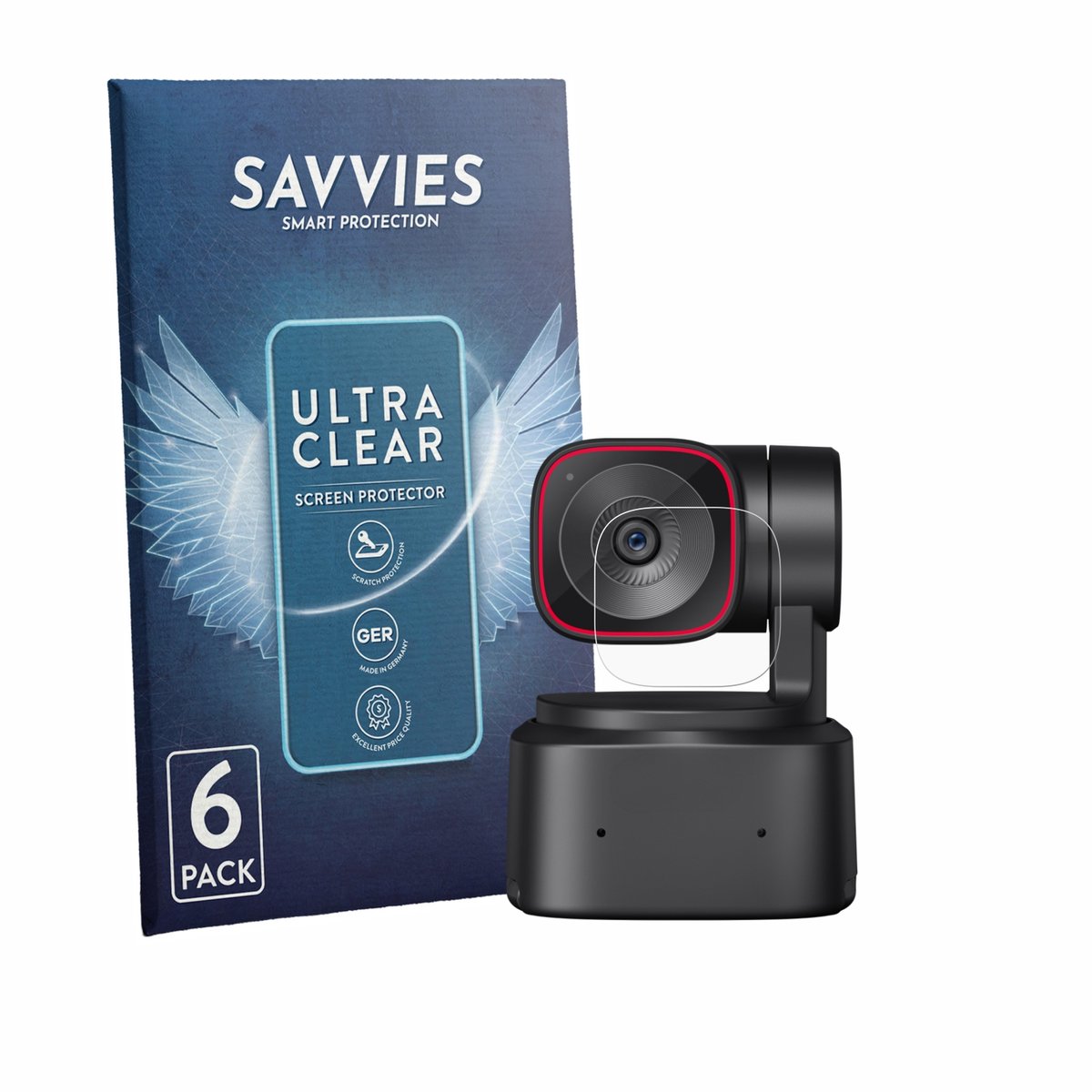 Savvies - Screenprotector voor OBSBOT Tiny 2 Lite - Folie Beschermfolie transparant 6 Stuks