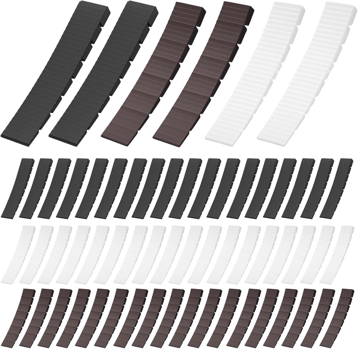 SnelShoppen - 60 Stuks Onderleg Wedges Meubel Wedges Afstel Wedges Kunststof Wedges Leveling Pinnen voor Meubels Kast Lade Tafel Stoelen Niveau Onderl
